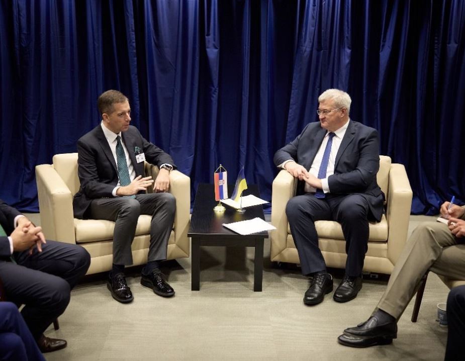 Глава МИД Украины Андрей Сибига провел переговоры с министром иностранных дел Сербии Марко Джуричем / Фото: x.com/andrii_sybiha