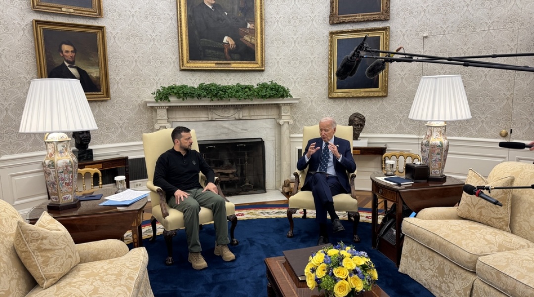 Президент США Джо Байден під час зустрічі з президентом України Володимиром Зеленським у Білому домі / Фото: Укрінформ