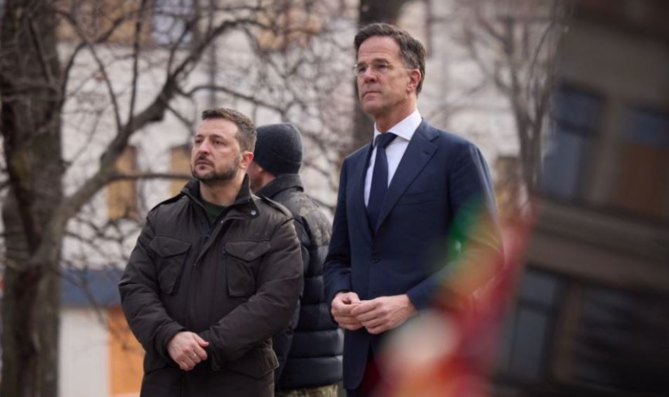 Президент України Володимир Зеленський і колишній прем’єр-міністр Нідерландів Марк Рютте / Фото: Офіс президента