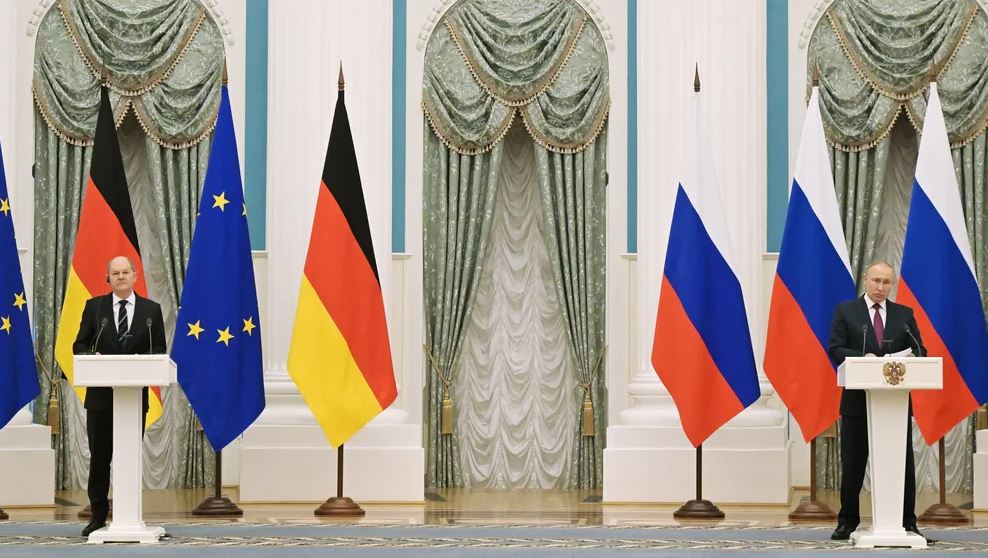 Канцлер Германии Олаф Шольц и президент РФ Владимир Путин / Die Zeit