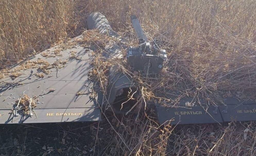 Збитий російський ударний БпЛА типу “Shahed” / Фото: ДПСУ