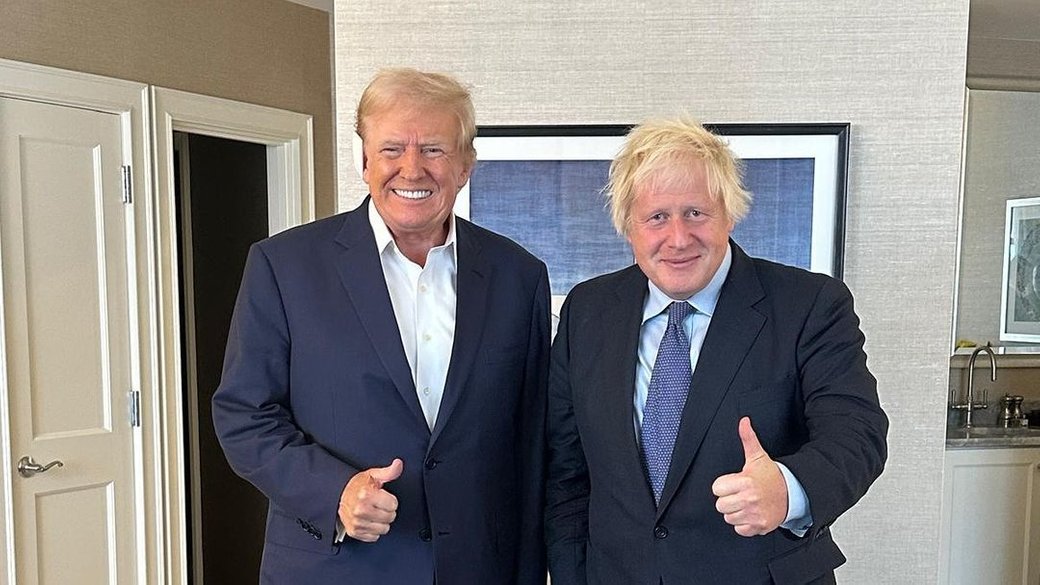Кандидат у президенти США Дональд Трамп та колишній прем’єр-міністр Великої Британії Борис Джонсон / Фото: borisjohnsonuk/Instargam