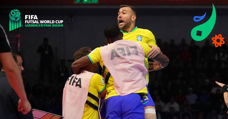 Збірна Бразилії святкує перемогу на чемпіонаті світу з футзалу 2024 / Фото: ФІФА