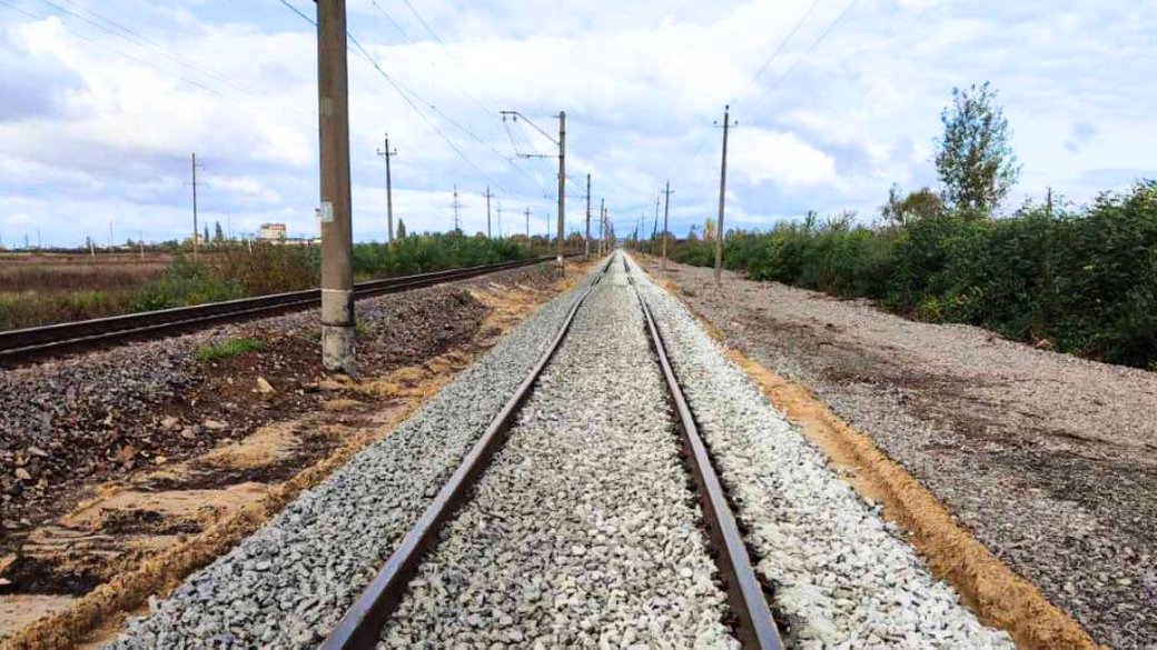 Строительство евроколеи между Ужгородом и Чопом / Фото: Укрзализныця