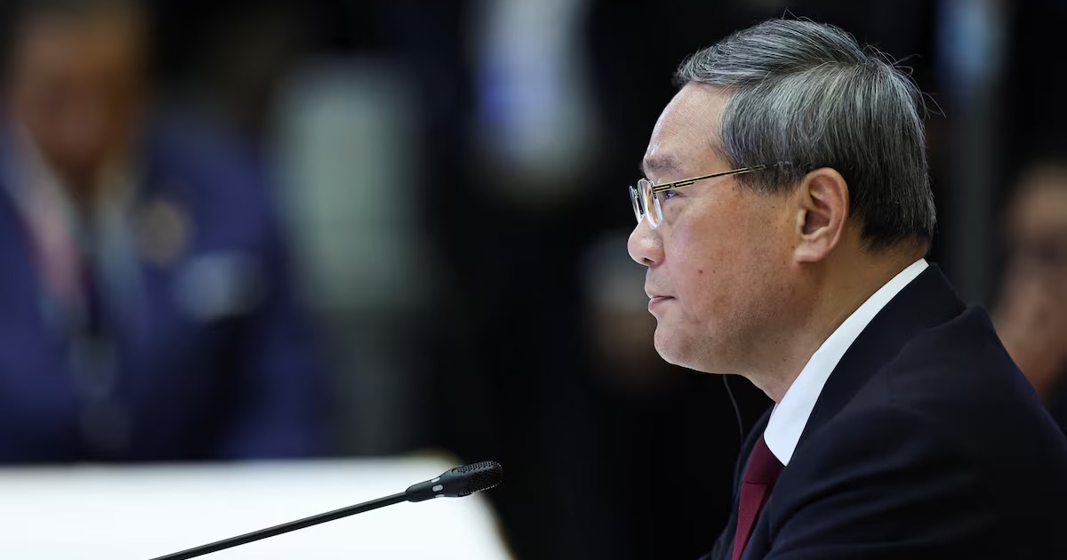 Премьер Госсовета КНР Ли Цян на 27-м саммите АСЕАН-Китай в Национальном конференц-центре во Вьентьяне, Лаос, 10 октября 2024 / Фото Reuters