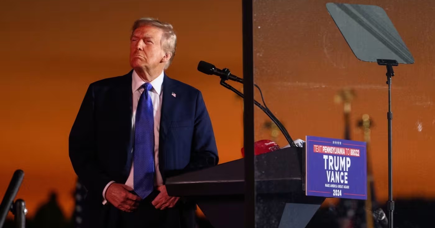 Дональд Трамп під час свого мітингу в Пенсильванії в неділю / Фото EPA-EFE