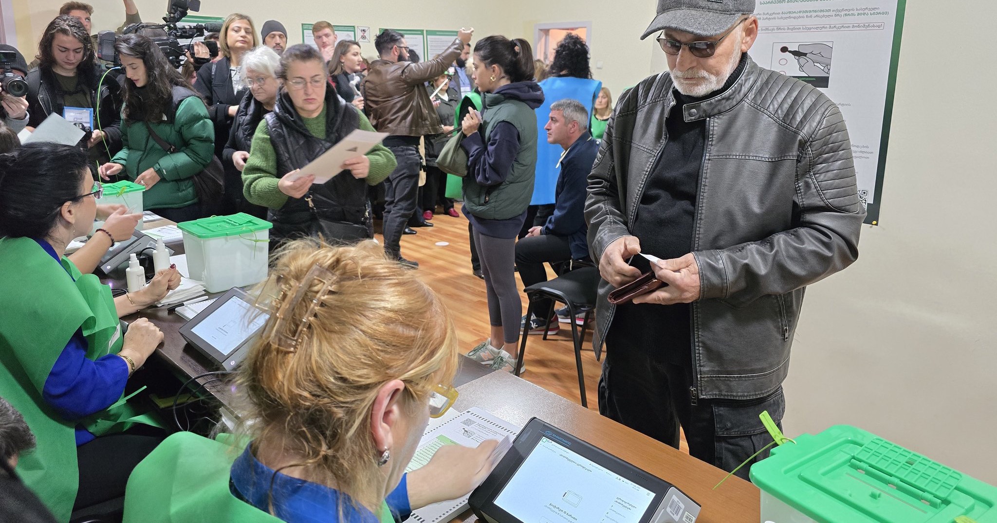 Polling stations are now open. This is the first electronic vote for Georgia / Photo by Mariam Nikuradze @mari_nikuradze