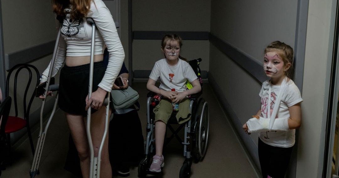 Children's Day on 1 June 2023 at the Ohmadyt hospital, Kyiv / Photo by Nicole Tung, Time