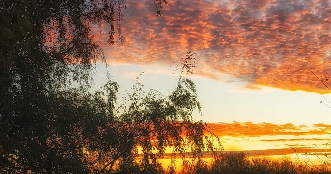 Полтавщина. Октябрьский вечер / Фото Facebook Зинаида Барабицкая via «Фотопутешествия по Украине»