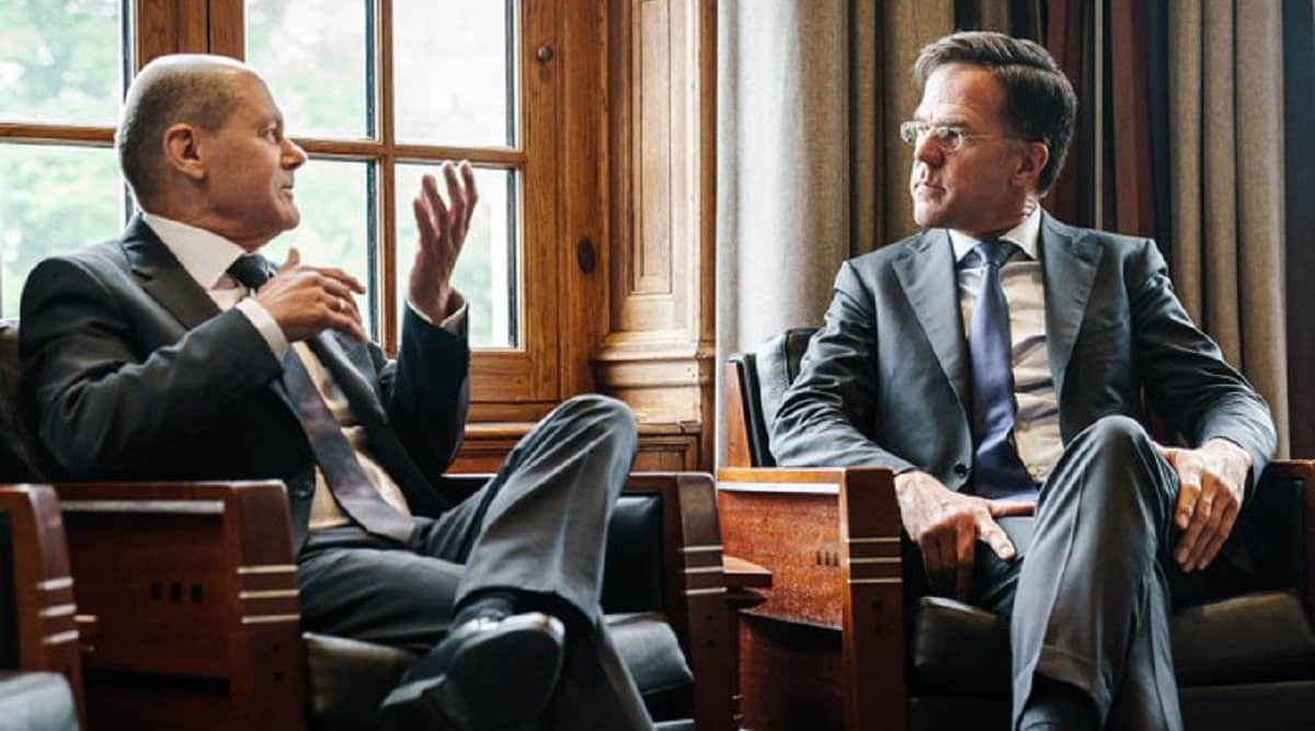 Марк Рютте та Олаф Шольц / Фото з відкритих джерел