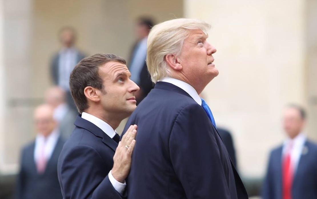 Президент США Дональд Трамп и президент Франции Эммануэль Макрон / Фото: U.S. Embassy France