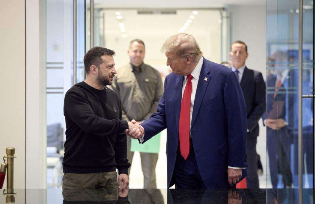Volodymyr Zelensky during a meeting with Donald Trump in New York / Photo: Office of the President of Ukraine