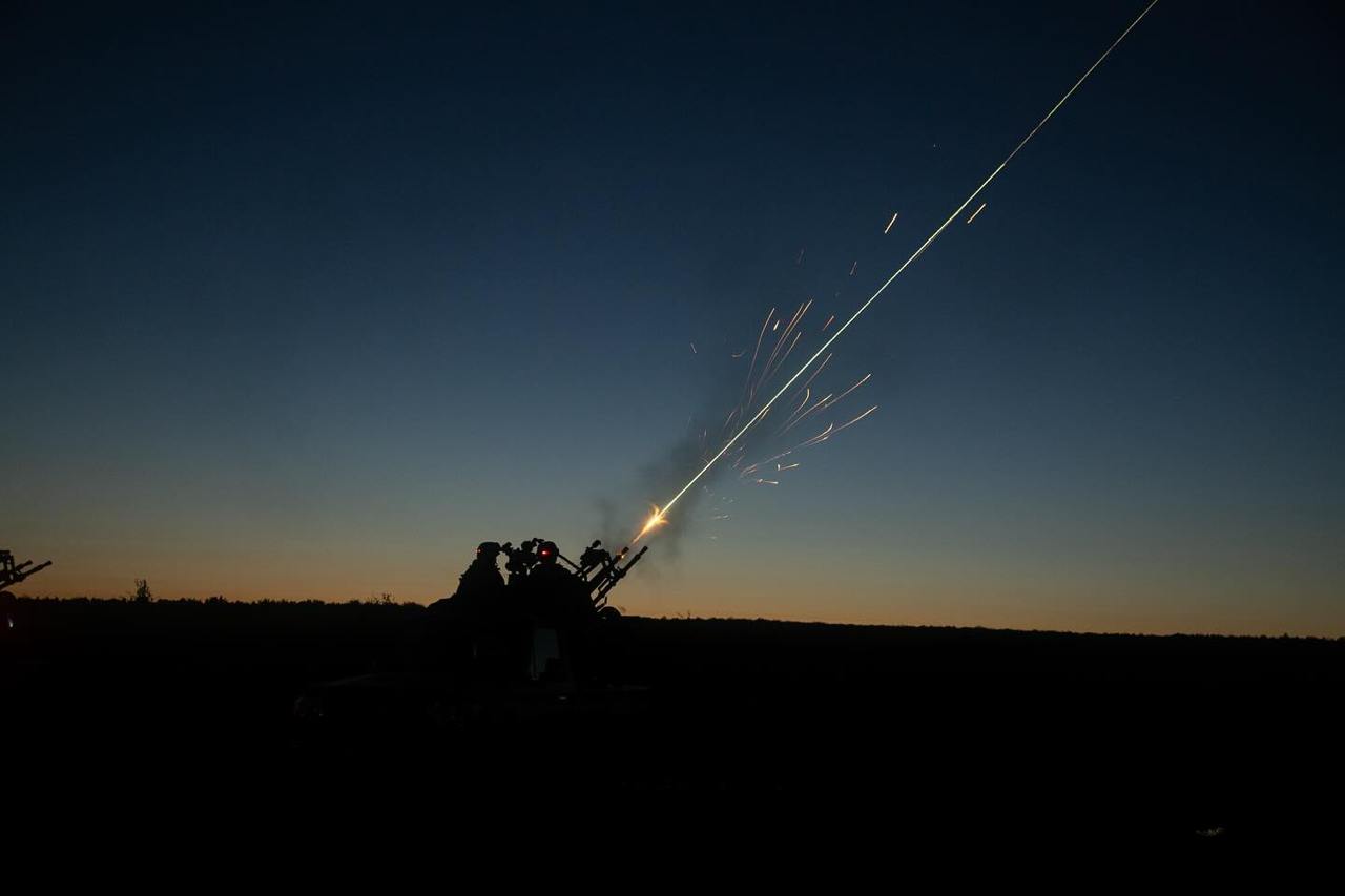 Работа мобильной огневой группы ПВО / Фото: t.me/V_Zelenskiy_official