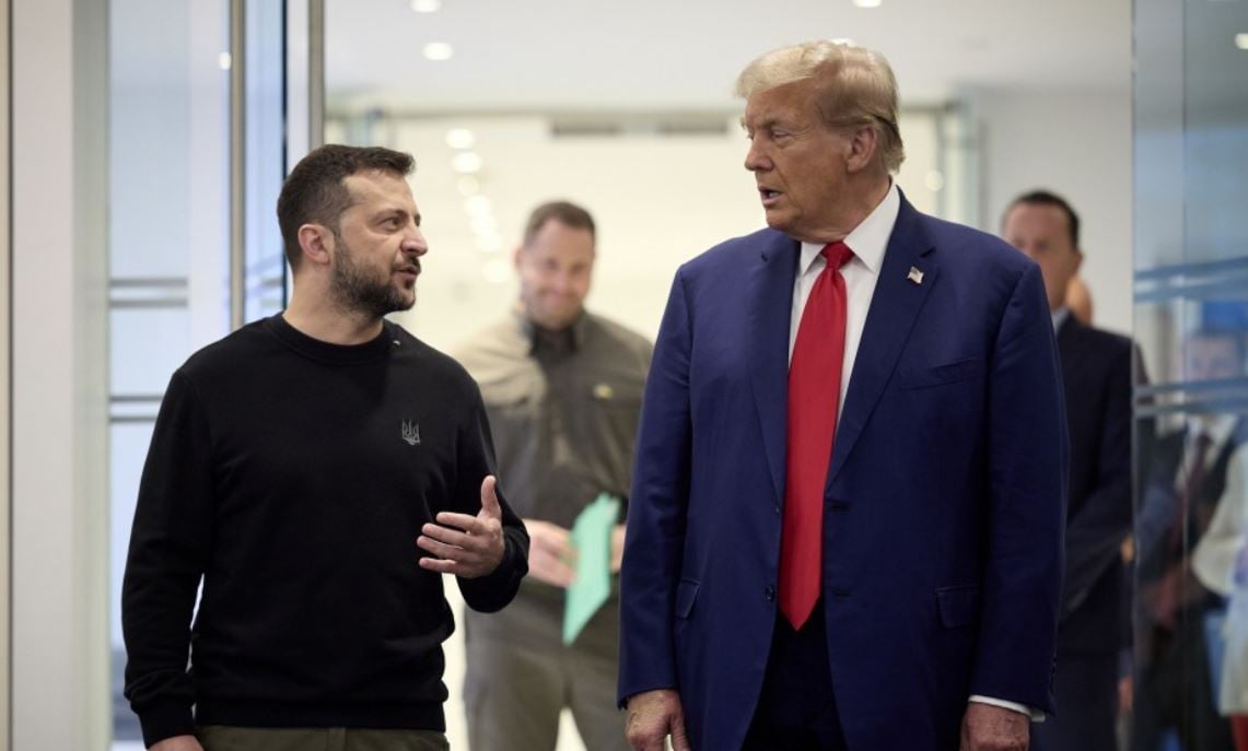 Владимир Зеленский во время встречи с Дональдом Трампом / Фото: Офис президента