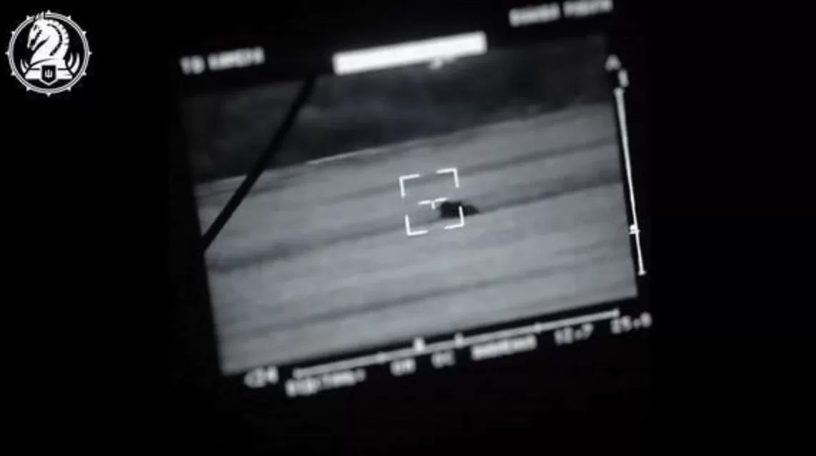 Кадр ураження російської бронетехніки воїнами 47 ОМБр