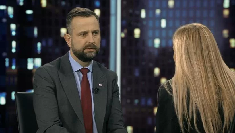 Министр обороны Польши Владислав Косиняк-Камыш / Кадр из эфира TVN24