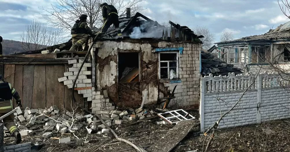 Kupiansk District: An air strike hit the residential sector, resulting in casualties. 16 November 2024 / Photo by the State Emergency Service (SES)