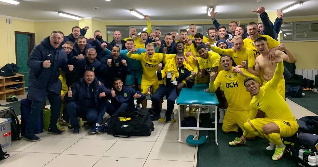 Останнє довоєнне фото “Металіста” після матчу з “Оболонню”. 29 листопада 2021 / Фото ФК “Металіст”