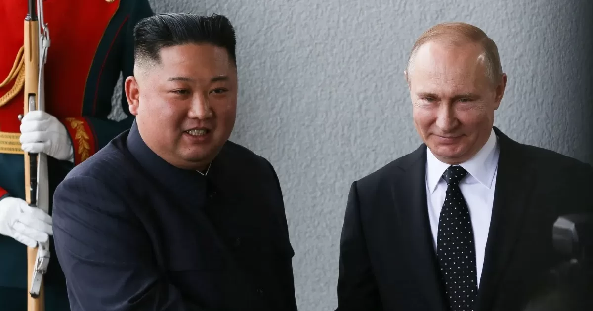 Кім Чен Ин і Володимир Путін у 2019 році / Фото Bloomberg