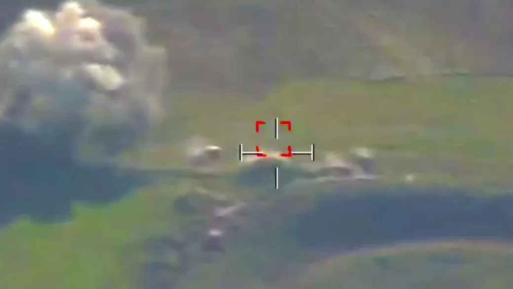 Момент ураження бійцями ГУР та ОУВ "Таврія" військових РФ / Кадр з відео