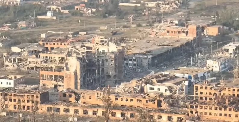 Destroyed Vovchansk, Kharkiv region / Frame from the video