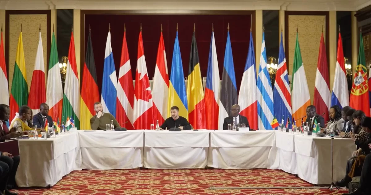 Фрагмент трансляції третьої міжнародної конференції “Grain from Ukraine” / Скріншот відео