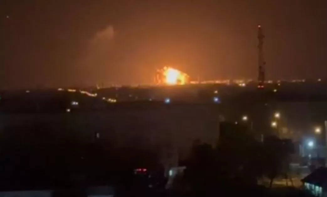 Вибухи у Краснодарському краю РФ у квітні 2024 року / Кадр з відео