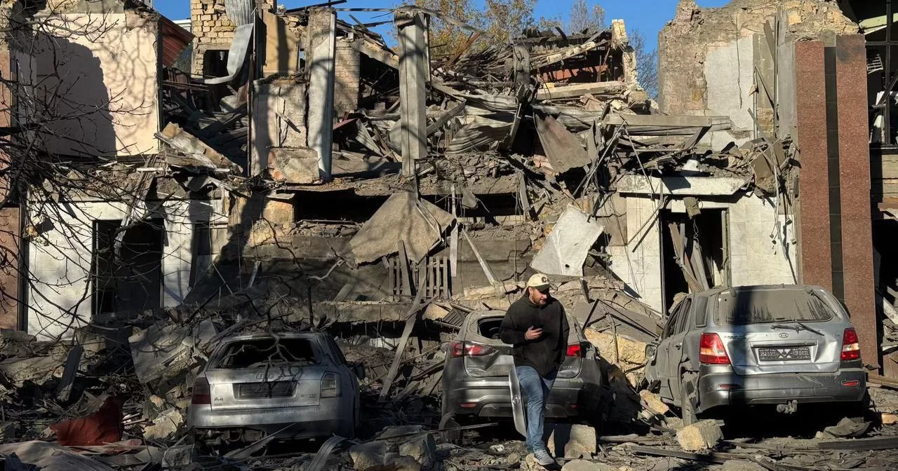 Consequences of the missile strike on Kharkiv on 25 November 2024 / Photo @V_Zelenskiy_official