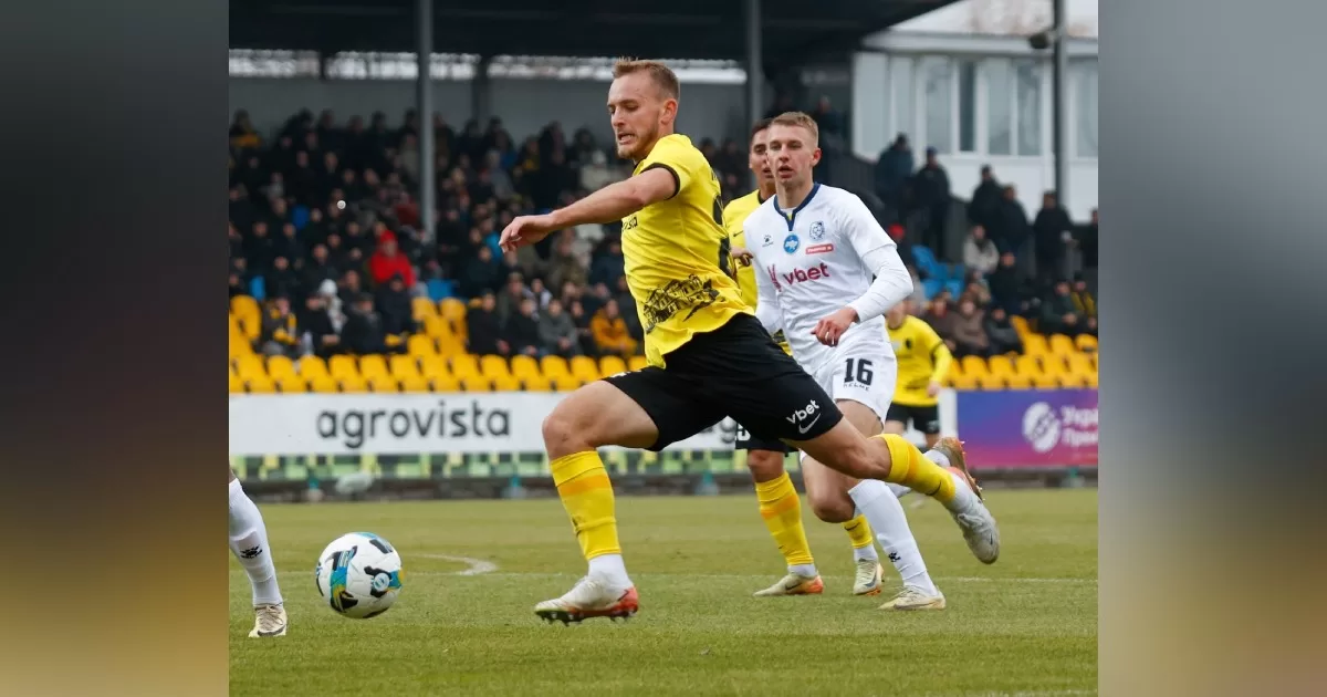 Момент матча «Александрия» - «Черноморец» / Фото Facebook ФК «Александрия»