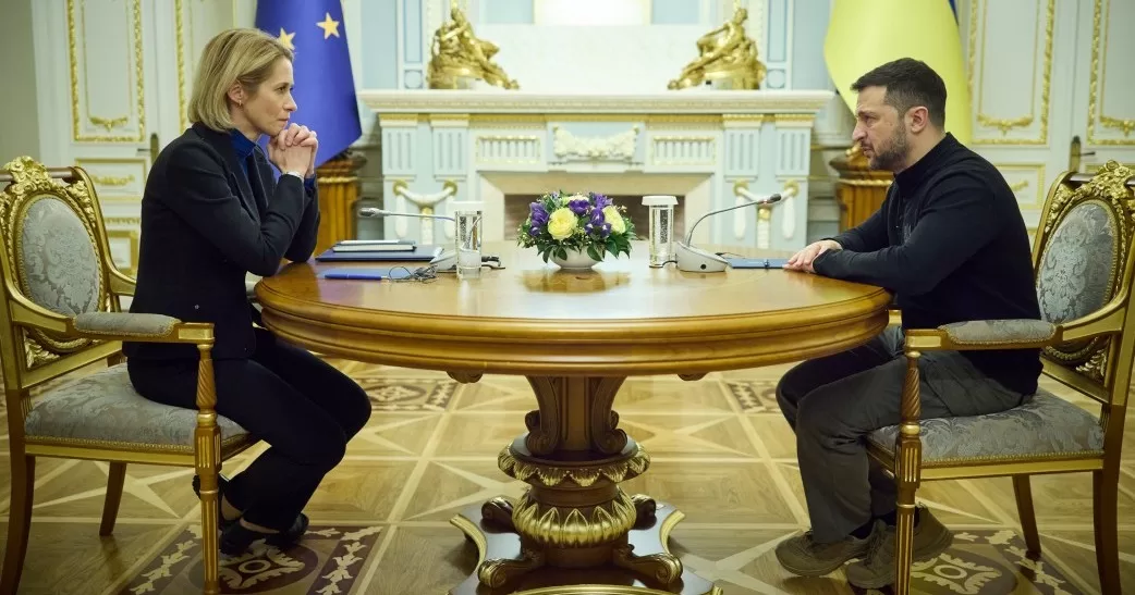 Kaja Kallas and Volodymyr Zelenskiy during the talks in Kyiv on 1 December 2024 / Photo by the Presidential Administration