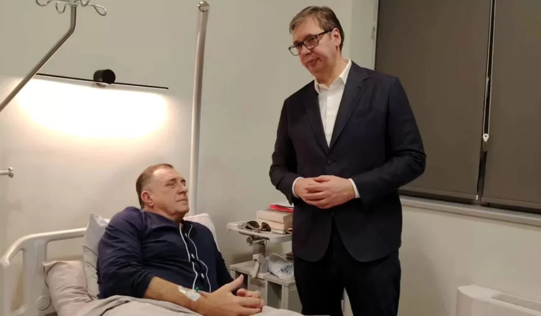 Президент Республіки Сербської Мілорад Додік та сербський лідер Александар Вучич / Фото: Facebook / Aleksandar Vučić