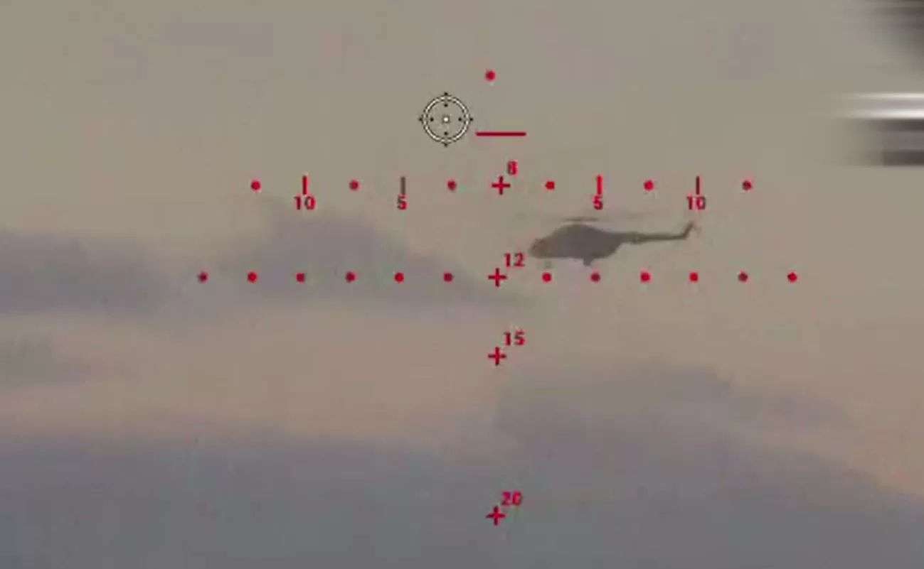 Російський вертоліт в прицілі морського дрона СБУ / Кадр з відео
