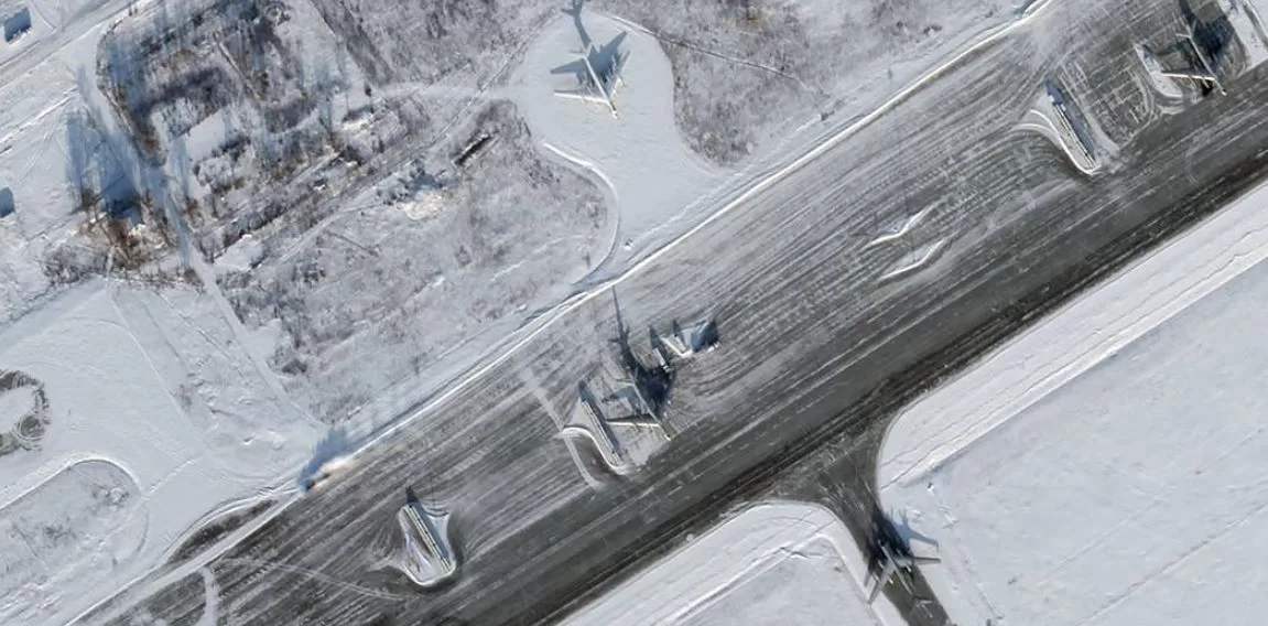 Engels airfield / Satellite image by Planet Labs