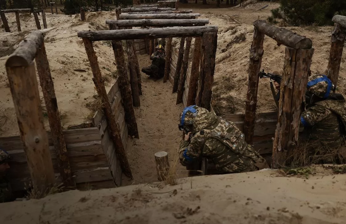 Training process of Ukrainian recruits / Photo: Land Forces of the Armed Forces of Ukraine