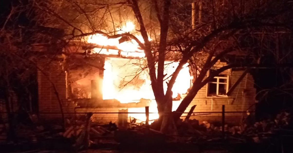 Поліція Харківщини документує наслідки обстрілу військами рф селища Борова Ізюмського району / Фото Нацполіція