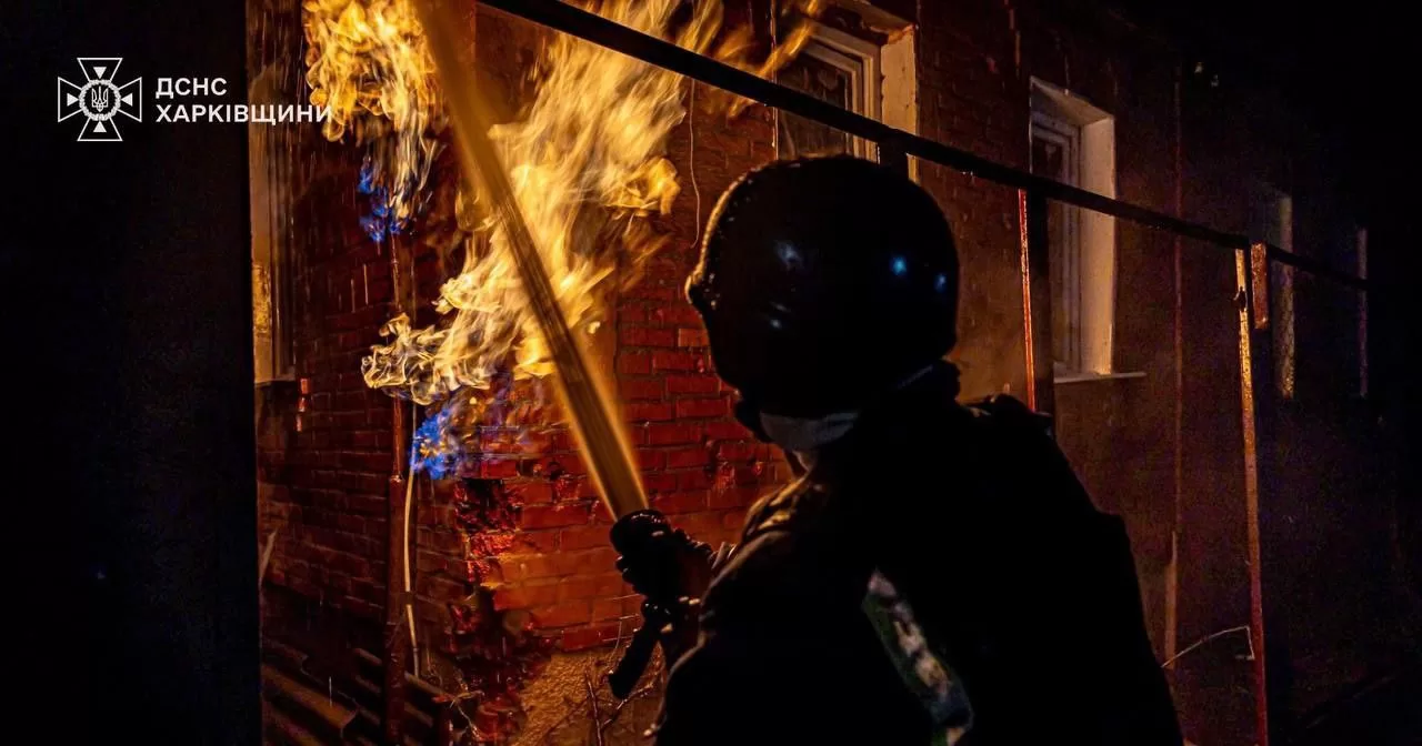 Наслідки збиття «Shahed» у Харківській області, грудень 2024 року / Фото: ДСНС  