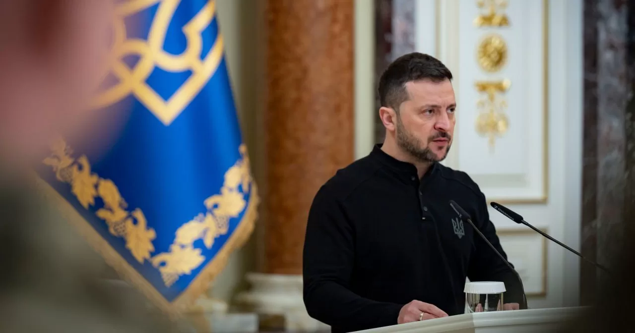 Volodymyr Zelenskyy at a meeting with the military and relatives of the fallen Heroes of Ukraine on 21 November 2024 / Photo by the Presidential Administration