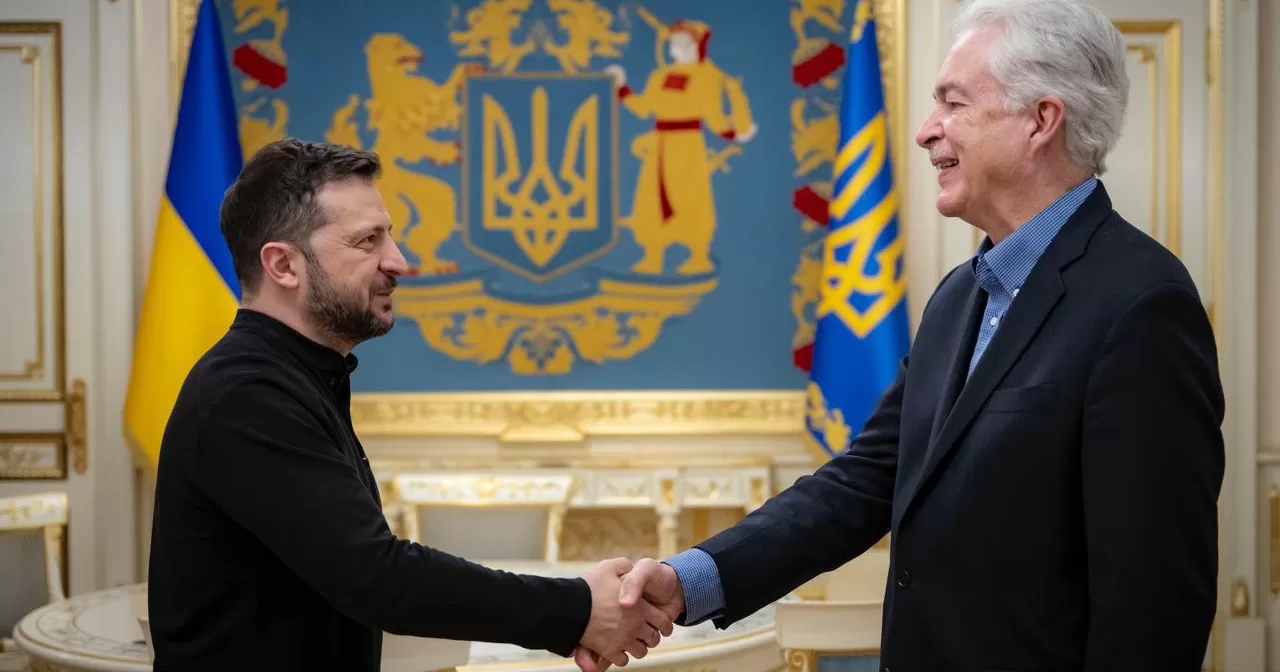 Володимир Зеленський та Білл Бернс / Фото ОПУ