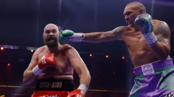 Oleksandr Usyk in the fight with Tyson Fury / Photo: X/ZelenskyyUa