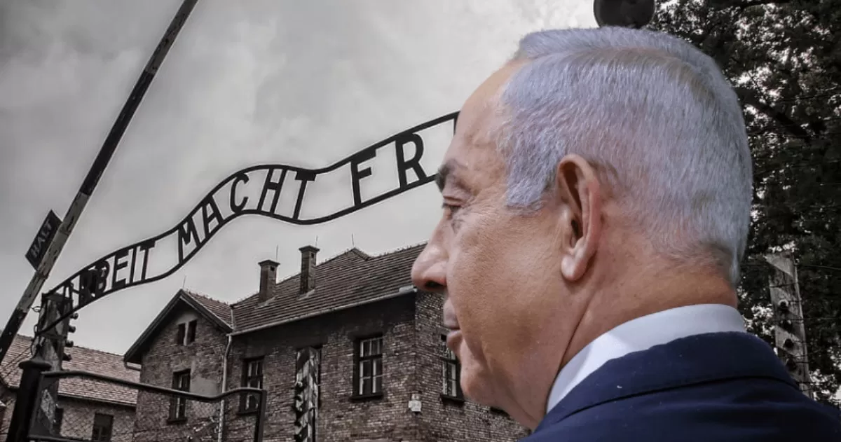 Прем'єр-міністр Ізраїлю Біньямін Нетаньяху перед Освенцимом / Фото The Jerusalem Post