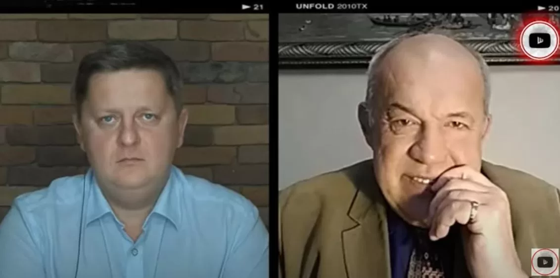 Никита Василенко на ютуб-канале бывшего ведущего каналов Медведчука Александра Шелеста / Скриншот с видео