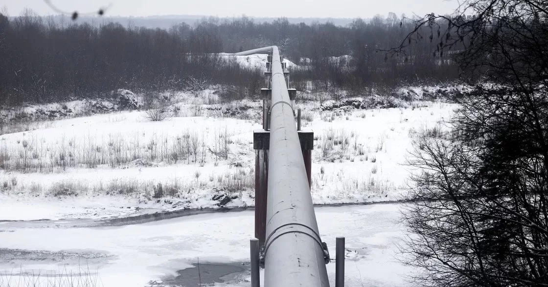 Участок газопровода «Союз» недалеко от Ивано-Франковска, 2014 / Фото Bloomberg