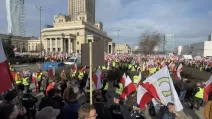 Протест фермеров в Варшаве 27 февраля 2024 года / Фото: Х/Jakub Krzywiecki