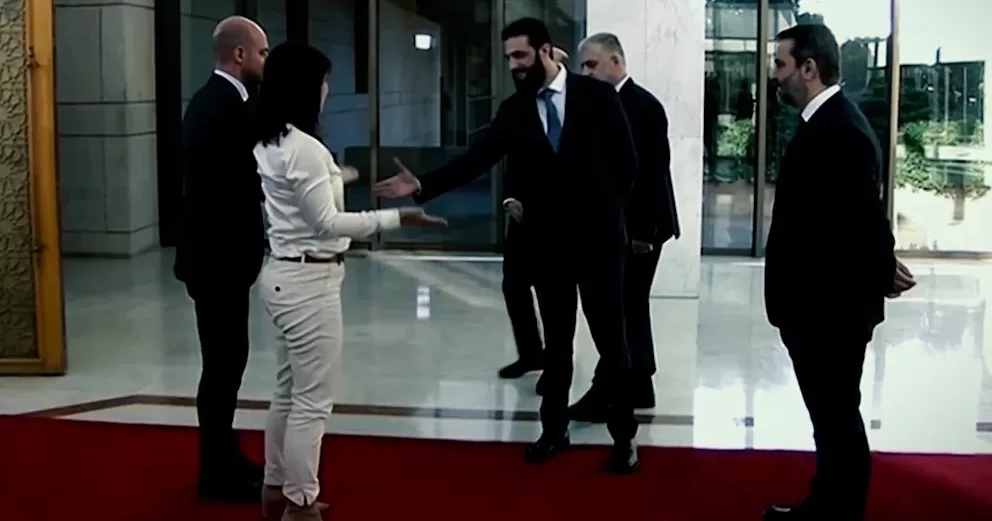 Ахмед аль-Шараа отказался пожать руку Анналене Бербок / Скриншот видео