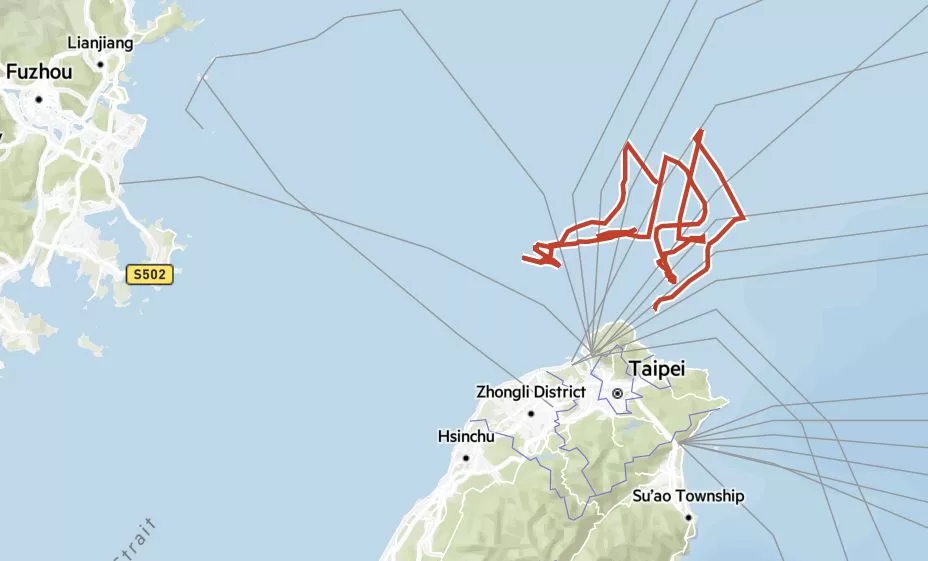 Маршрут судна Shunxing39 у період з 5 грудня 2024 року по 3 січня 2025 року
