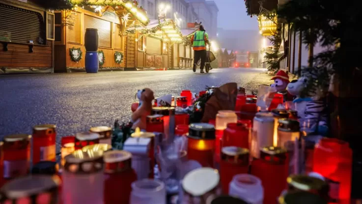 Свічки на місці теракту / Фото: tagesschau.de