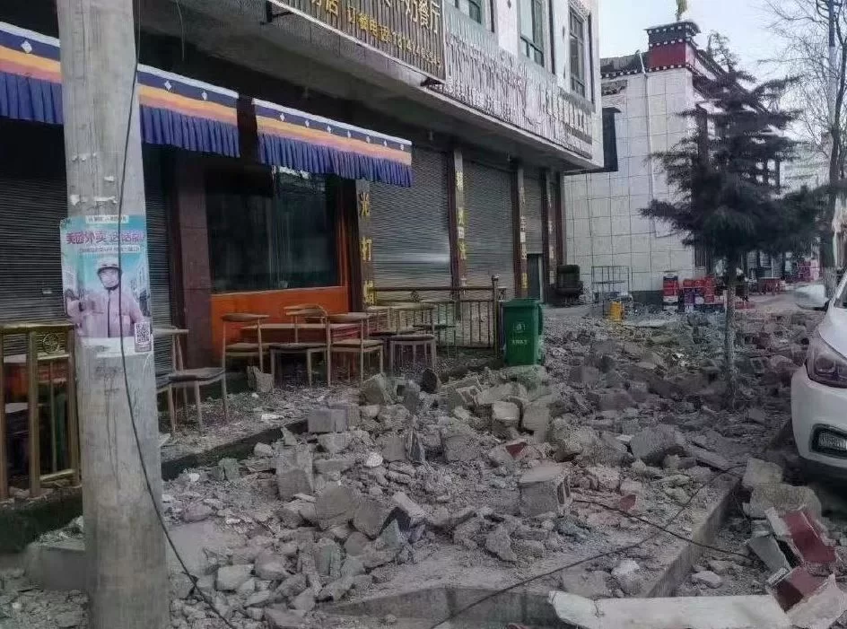 Руйнування після землетрусу в Тибеті / Фото з соцмереж