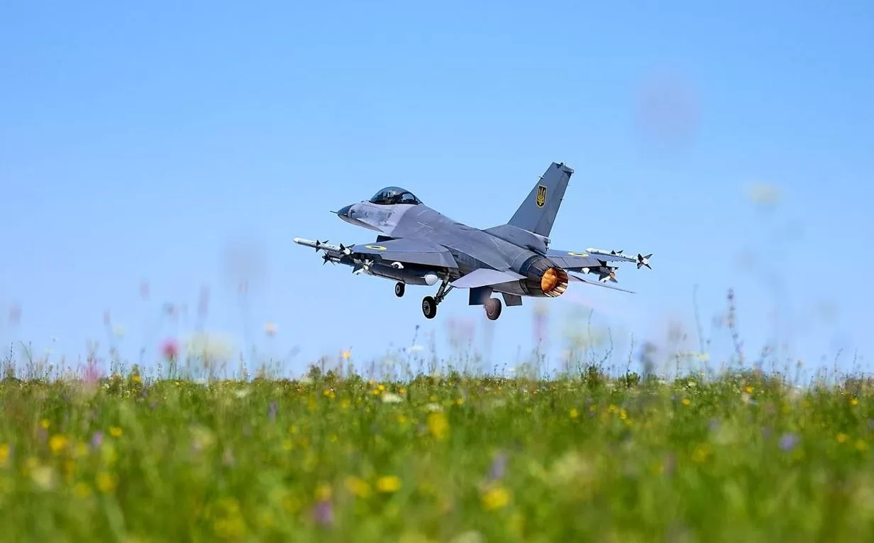 F-16 fighter jet of the Air Force of Ukraine / Photo: Office of the President of Ukraine