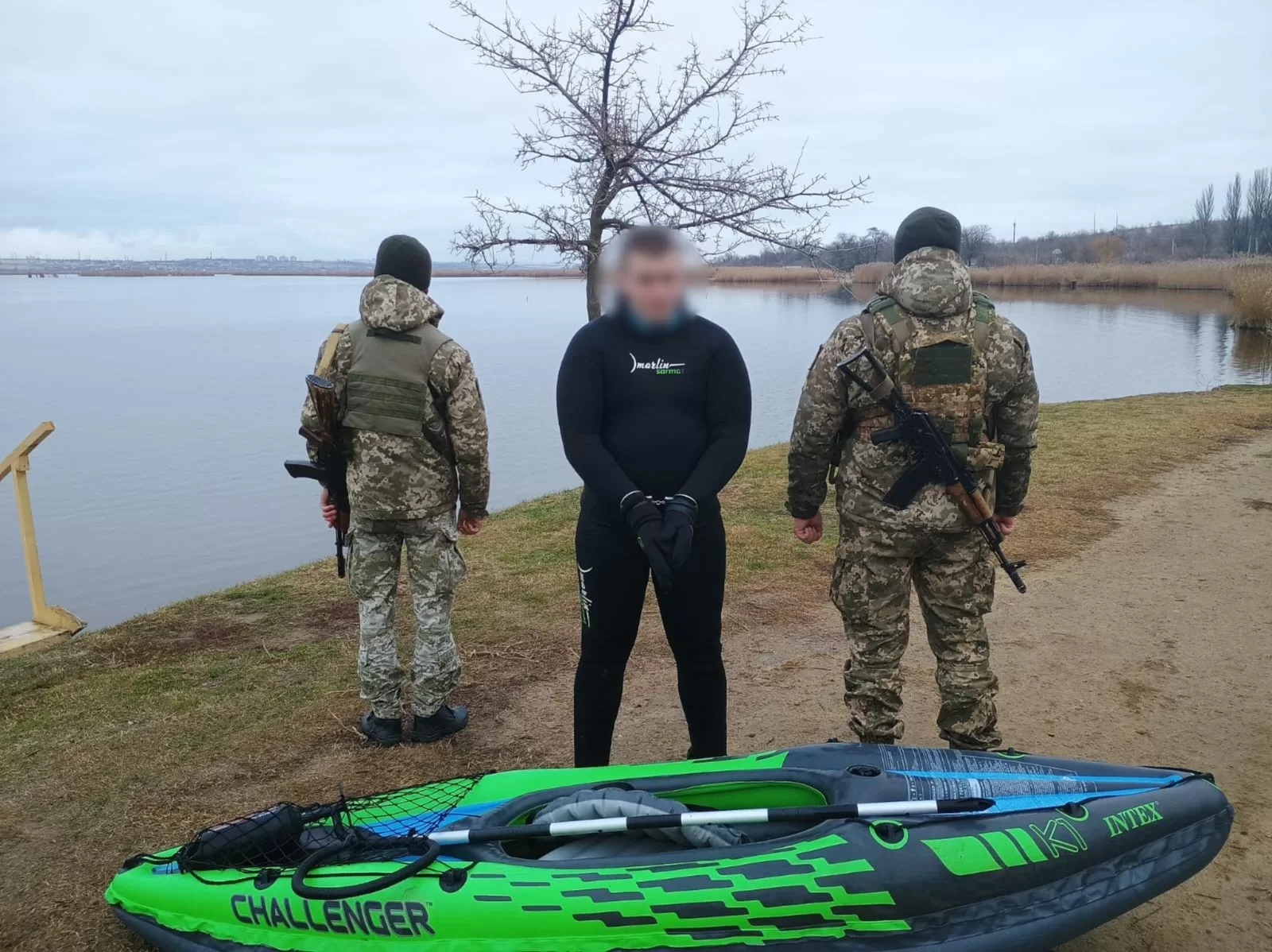 Нарушитель границы в Одесской области / Фото: ГПСУ