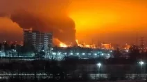 Fire in Gatchina, Leningrad region, Russia / Photo from social networks